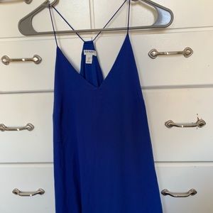 Old Navy cobalt blue chiffon maxi dress